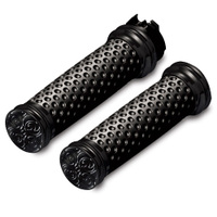 Arlen Ness Soft-Touch Grips - Engraved - Black　カタログ番号:0630-0810