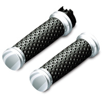 Arlen Ness Soft-Touch Grips - Smooth - Chrome　カタログ番号:0630-0812