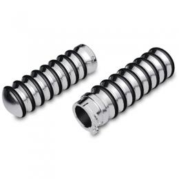 Arlen Ness Billet Grips - Retro - Chrome　カタログ番号:0630-0405